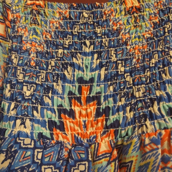 Almost Famous Coral and Blue XL Dress - Picture 11 of 16